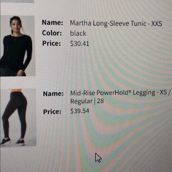 Fabletics Mid Rise Powerhold Legging (Charcol) - Picture 4 of 4